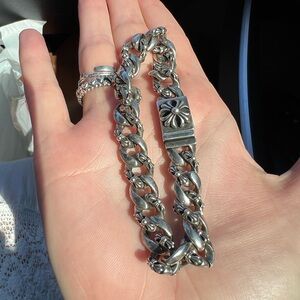 Chrome hearts 1996 authentic vintage link cross bracelet